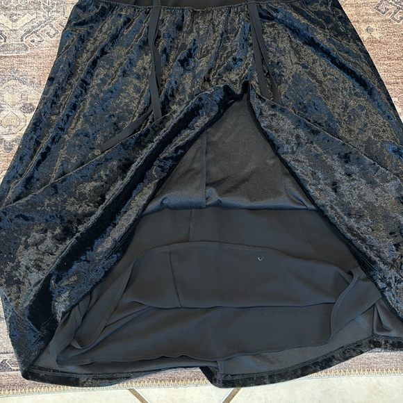 Black Velvet BabyDoll Dress - Picture 8 of 8